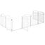 COSTWAY Parque para Perros de 8 Paneles con Puerta de Seguridad con Estructura Met&aacute;lica, Corral para Perros Peque&ntilde;os y Medianos, Corralito para Perros Plegable para Interior Exterior, Blanco, , large indicador imagen numero 1