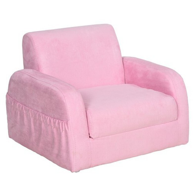 Sillón Homcom de diseño acolchado para perros color Rosa, , large image number null