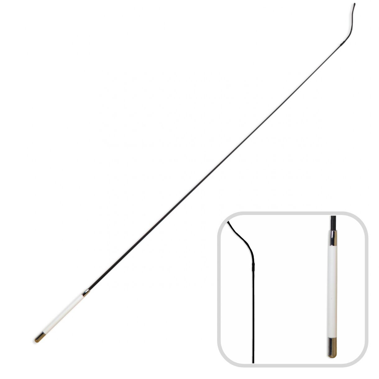 Fusta de doma pu&ntilde;o blanco | 120 cm | Equipamiento para el caballo | Producto de Guarnicioner&iacute;a | Tradici&oacute;n artesana | Color Blanco | Los Nietos, , large Imagen numero 1