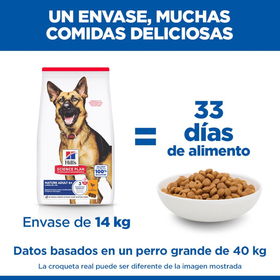 18 kg Hill's Science Plan Mature Adult Large Pollo pienso para perros, , large Imagen numero 6