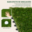 Outsunny Césped Artificial Verde Oscuro, , large indicador imagen numero 4