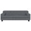 vidaXL Cama para perros de terciopelo gris oscuro 90x53x30 cm, , large indicador imagen numero 2