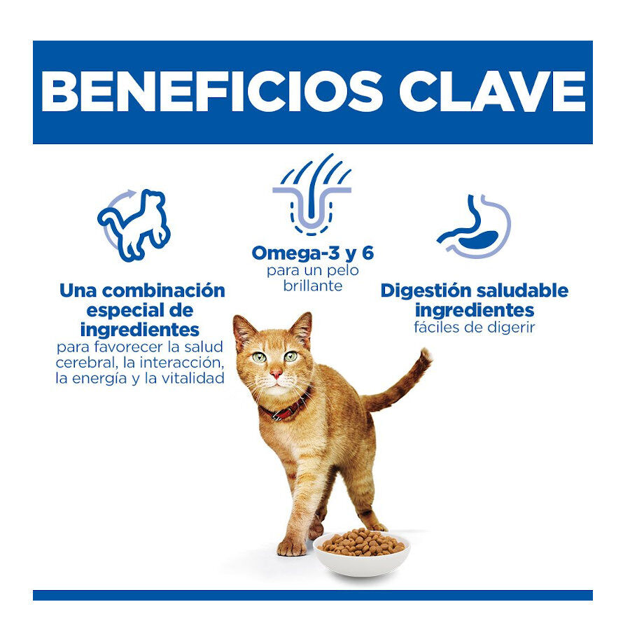 1.5 kg Hill's Science Plan Youthful Vitality Pollo pienso para gatos, , large Imagen numero 3
