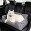 Nobleza Asiento de Coche para Perros Medianos y Grandes L92*W50cm, Protector de Asiento con Cintur&oacute;n de Seguridad y Bolsillos de Almacenamiento, Cama de Viaje Impermeable y Antideslizante, Universal, Gris, , large indicador imagen numero 2