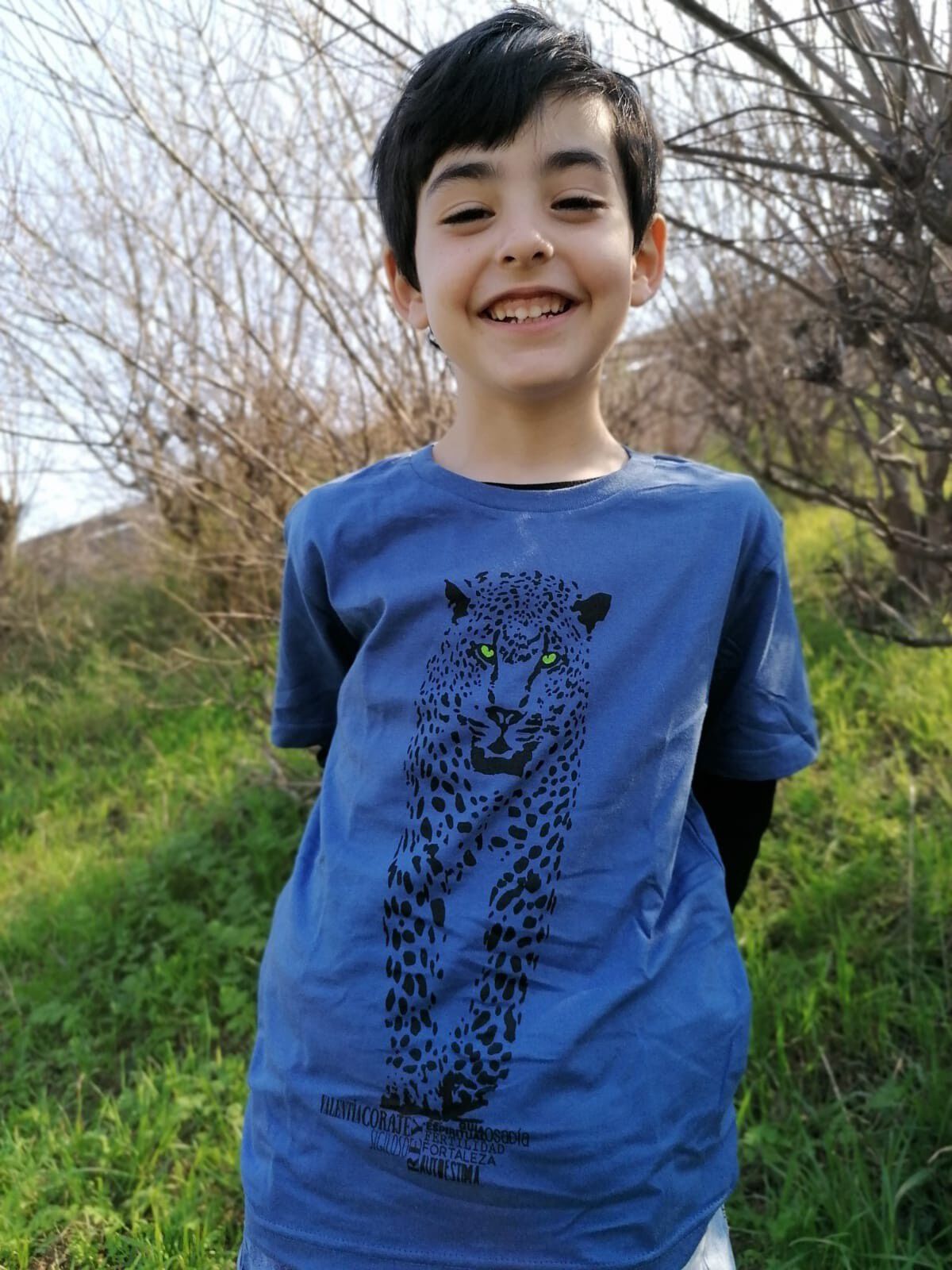 Camiseta niño/a jaguar color Azul thumbnail