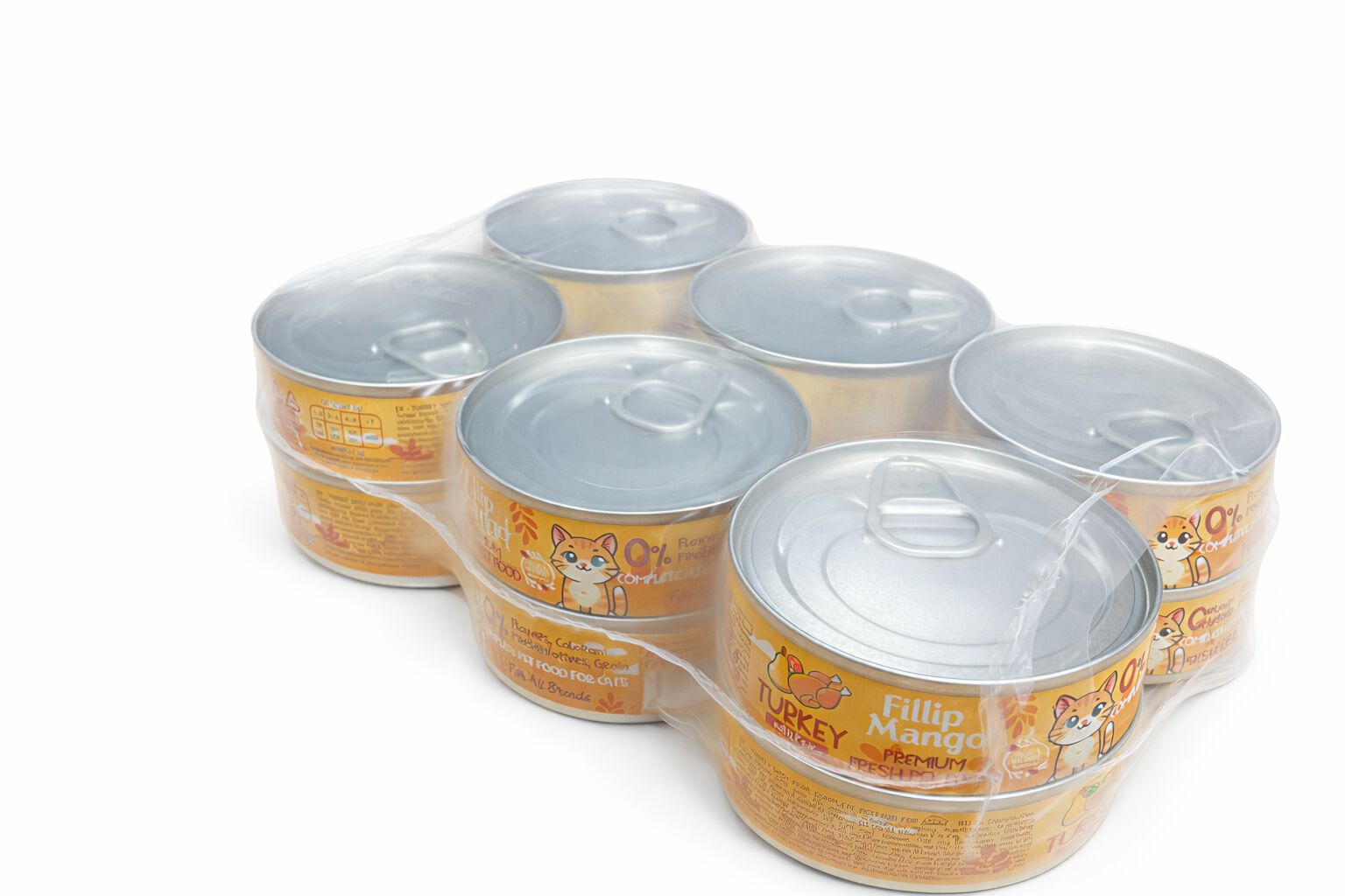 Pack x12 de pienso h&uacute;medo Fillip Mango para gatos de Pavo y Pera 85gr/ud, , large Imagen numero 2