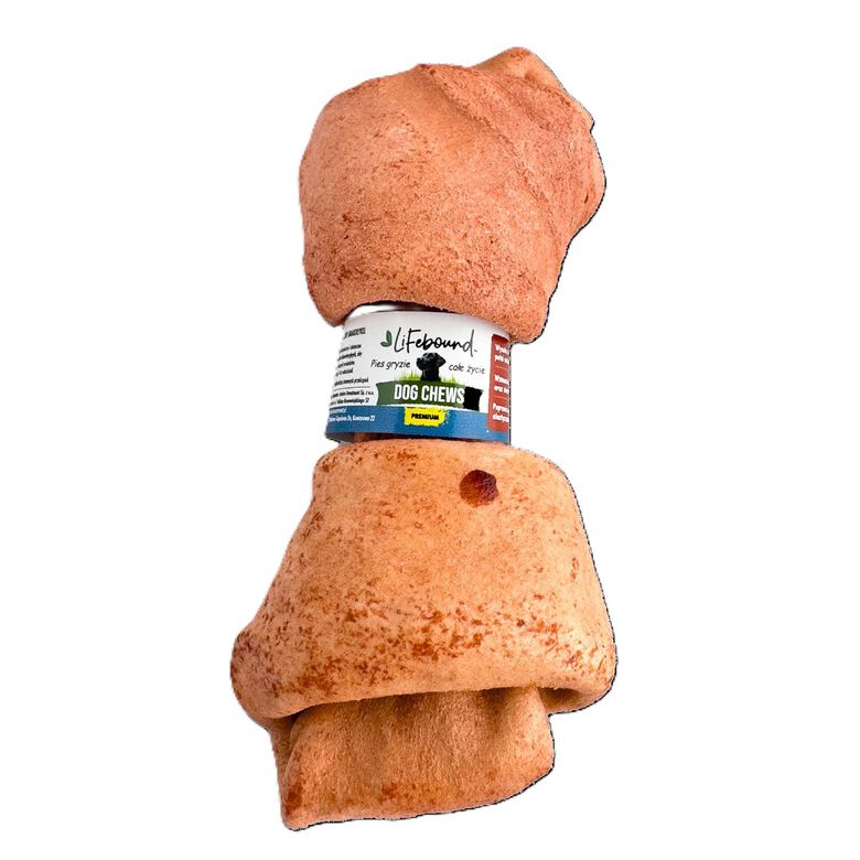 Lifebound Hueso masticable de cuero de ternera, lote de 10, 10 cm thumbnail
