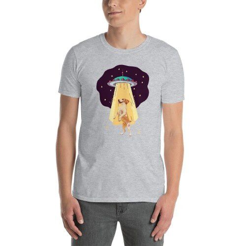 Mascochula camiseta hombre abduction personalizada con tu mascota gris thumbnail
