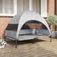 vidaXL Cama Elevada para Perros Manual Gris plata 127 x 81 x 108 cm, , large indicador imagen numero 2