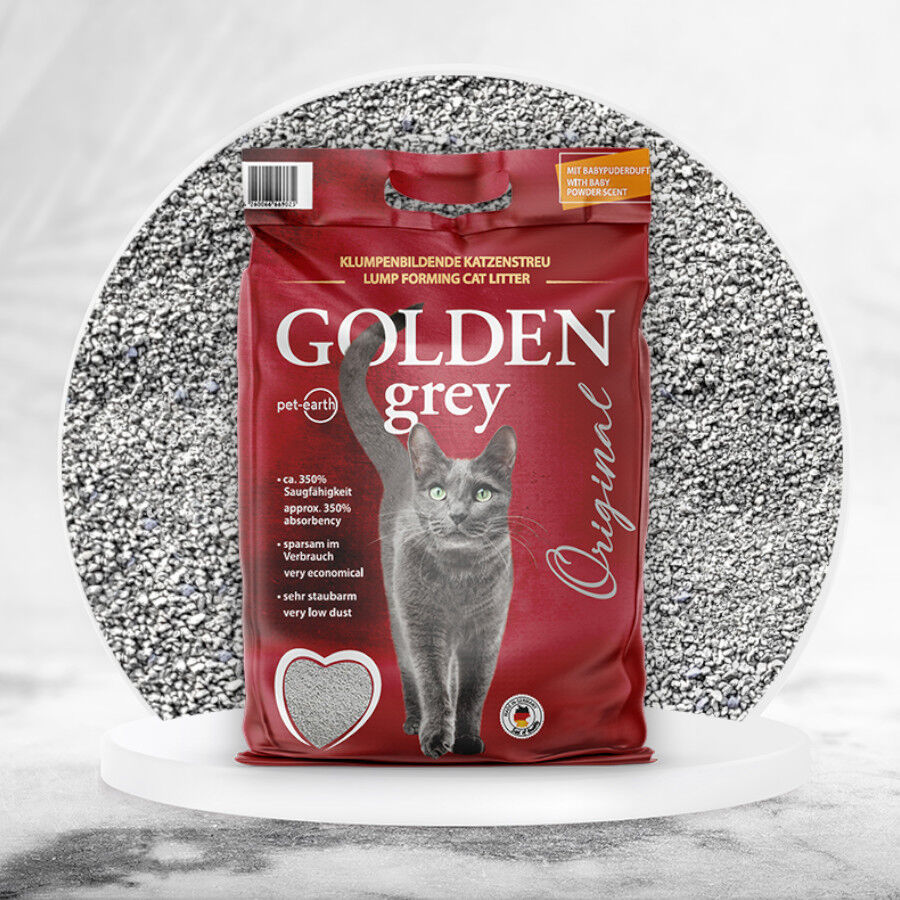 14 kg Golden Grey Arena Fina Aglomerante para gatos, , large Imagen numero 2