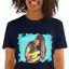 Mascochula camiseta mujer graffiti personalizada con tu mascota azul marino, , large indicador imagen numero 1