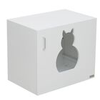 Arenero para gatos PawHut color Blanco Madera, , large image number null