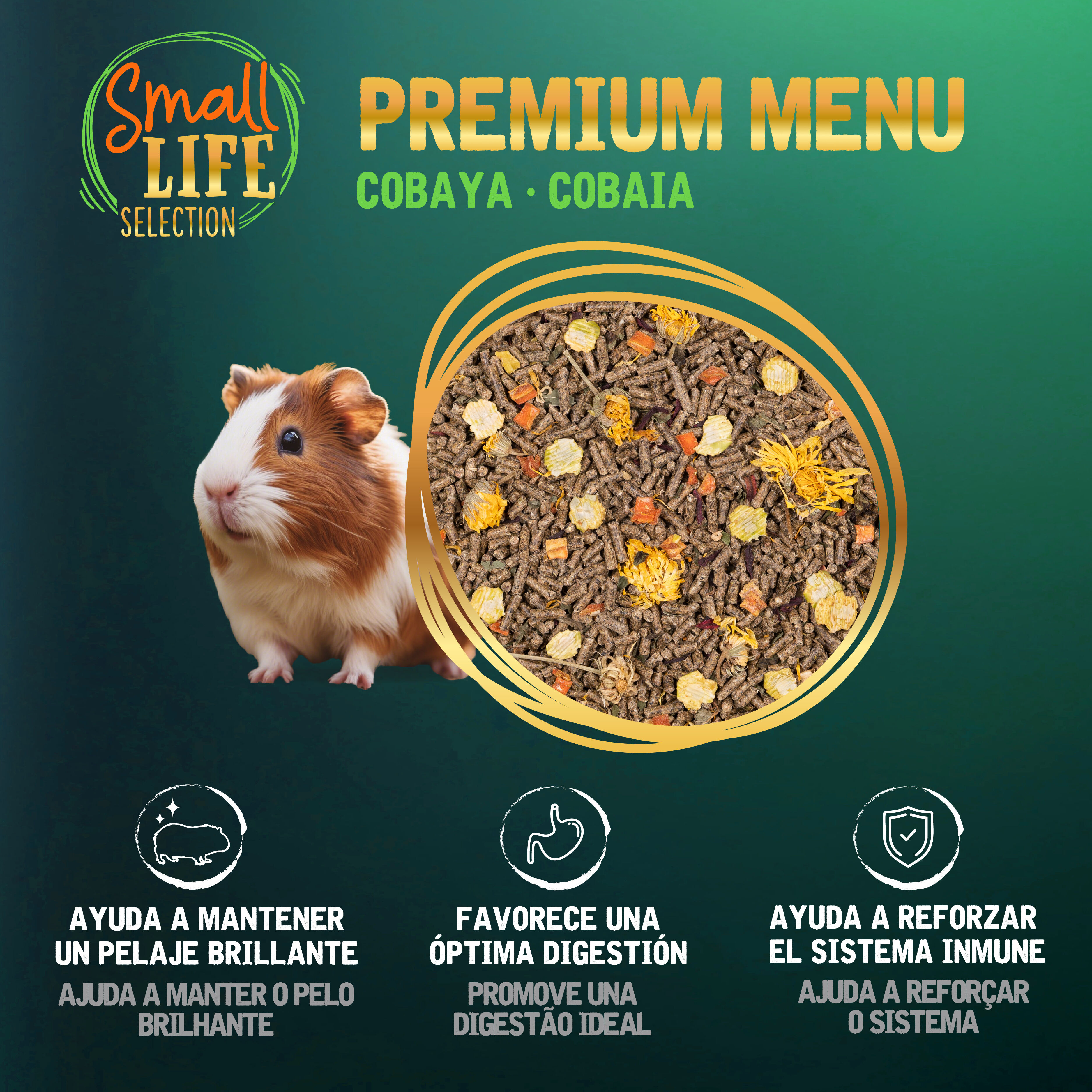 0.8 kg Small Life Premium Men&uacute; Pienso para cobaya, , large Imagen numero 3