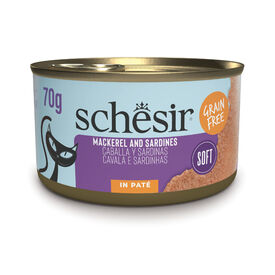 Schesir Lata Caballa y Sardinas en pat&eacute; para gatos