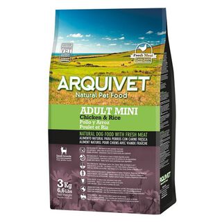 Pienso Adult Mini Arquivet para perros sabor Arroz y Pollo