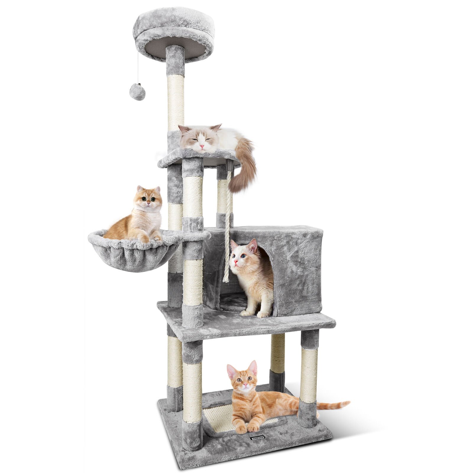Nobleza Árbol Rascador Gris para gatos