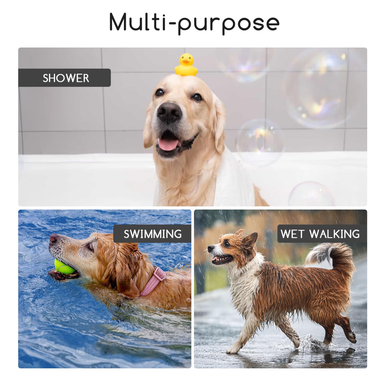 Nobleza Albornoz para Perros con Velcro, Superabsorbente y de Secado r&aacute;pido, Albornoz de Microfibra para Todos los Gatos y Perros, Toalla Suave para Perros (XL Gris), , large Imagen numero 5