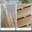 Outsunny Camino de Jardín de Madera 120x38 cm Pasarela Recta Enrollable para Exteriores Resistente a la Intemperie Decorativo de Jardín para Playa Boda Fiesta Natural, , large indicador imagen numero 5