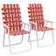 Outsunny Sillas Plegables Rojo, , large indicador imagen numero 1