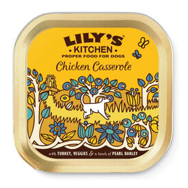 Lily's Kitchen Cazuela Pollo y Pavo Comida h&uacute;meda para perros