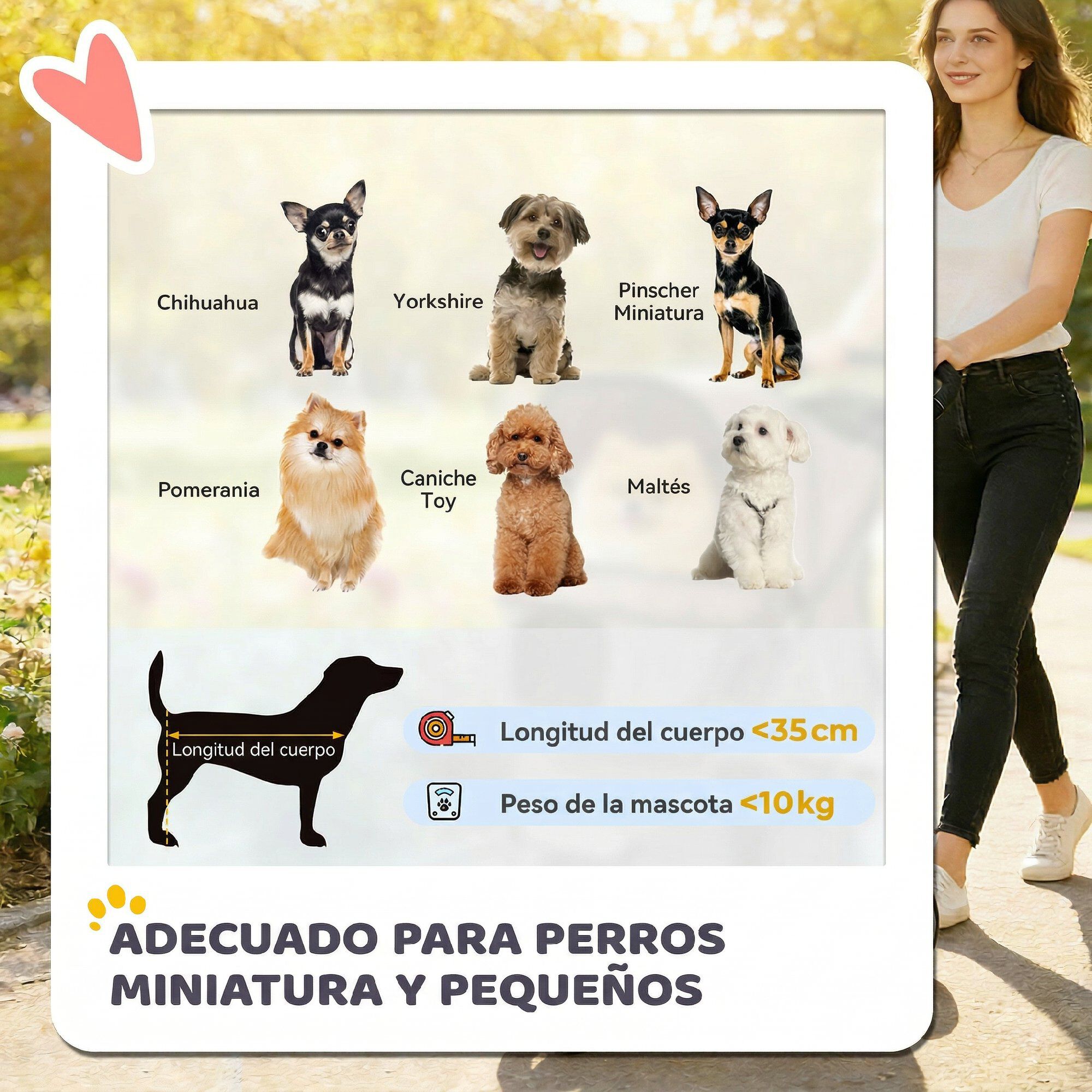 PawHut Carrito para Perro Caf&eacute;, , large Imagen numero 4
