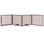 vidaXL Puerta para perros plegable 4 paneles madera álamo marrón 320cm, , large indicador imagen numero 3