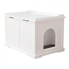 Trixie Bandeja Sanitaria Cerrada Blanca para gatos