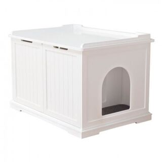 Trixie Bandeja Sanitaria Cerrada Blanca para gatos