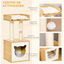 PawHut Conjunto para Gatos Roble, , large indicador imagen numero 5