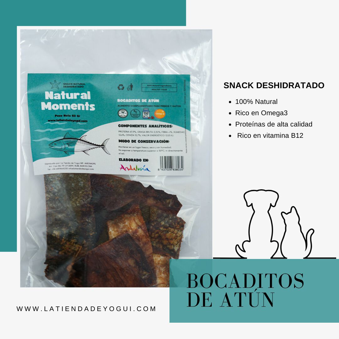 Snack Deshidratado de Bocaditos de At&uacute;n Natural Moments para Mascotas, , large Imagen numero 2