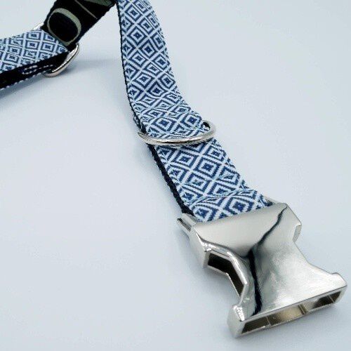 Baona collar zanz&iacute;bar blanco y azul para perros, , large Imagen numero 4