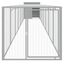 vidaXL Gallinero con corral acero galvanizado gris claro 110x405x110cm, , large indicador imagen numero 22
