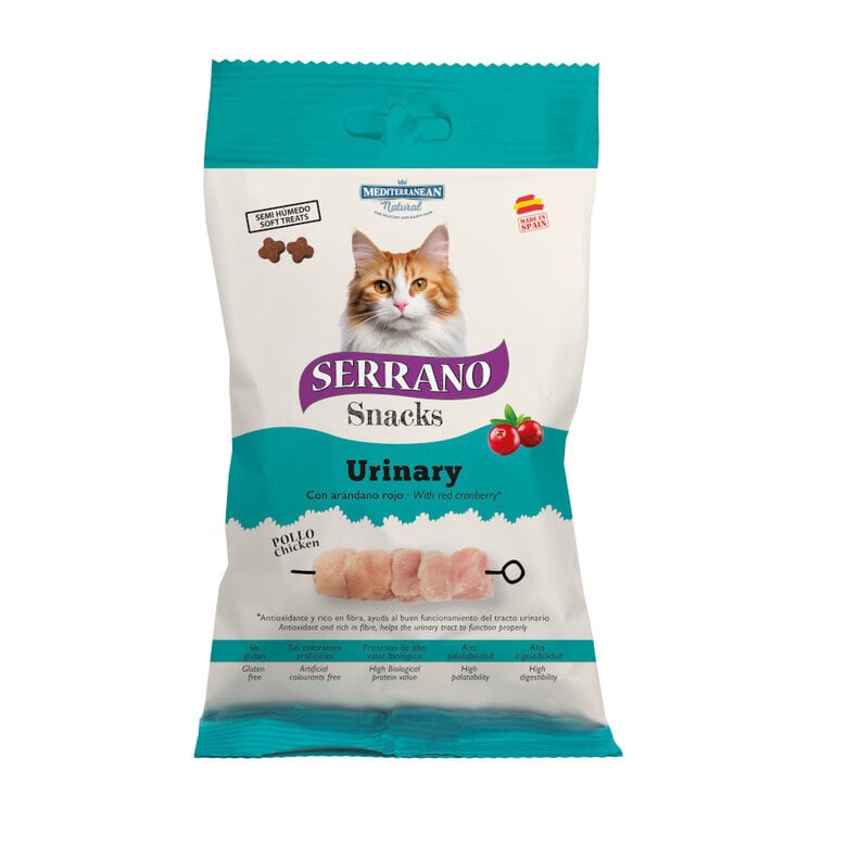 50 g Serrano Bocaditos Urinary de Pollo para gatos