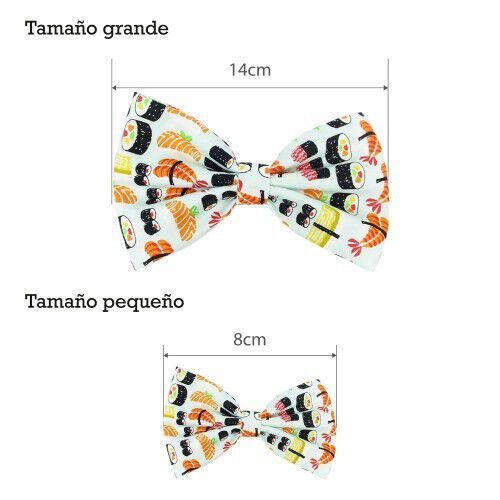 Pajarita Sushi para perros color Blanco, , large Imagen numero 2