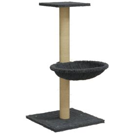 VidaXL rascador de lujo gris oscuro para gato
