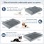 COSTWAY Cama Ortopédica para Perros, Cama Perro Grande con Tejido Interno Impermeable, Sofá para Perros con Funda Extraíble y Lavable, Gris, 113 x 89 x 18 cm (Large), , large indicador imagen numero 4