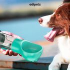 Edipets bebedero portátil con dispensador de bolsas turquesa para perros, , large image number null
