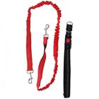 Cstore correa canicross para pasear en bicicleta roja y negro para perros, , large image number null