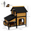 PawHut Casa para Gatos Madera Natural, , large indicador imagen numero 3