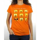Camiseta mujer "I love my dog when..." color Naranja, , large image number null