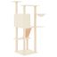 vidaXL Rascador para gatos con postes de sisal color crema 143 cm, , large indicador imagen numero 4