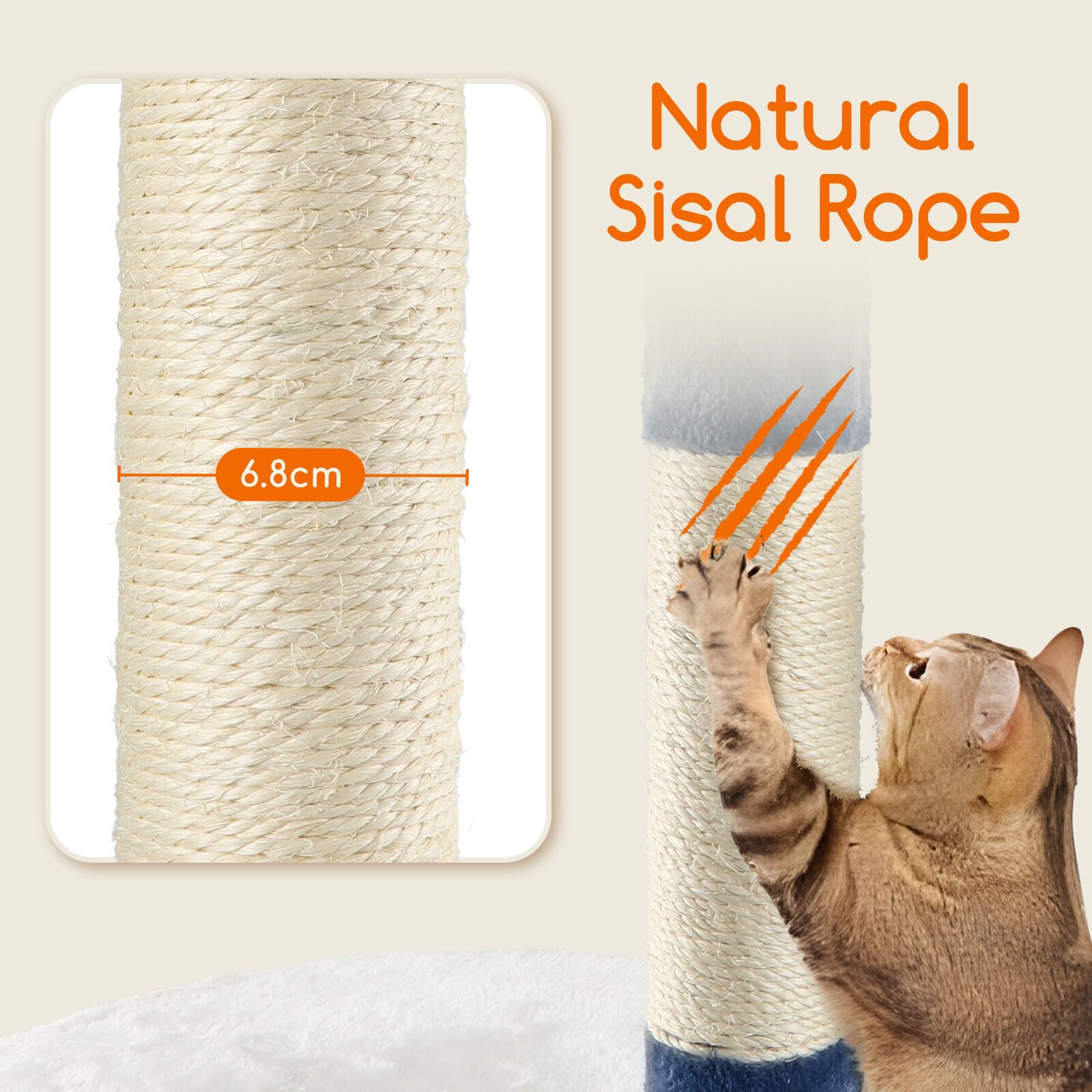 Nobleza Árbol rascador azul para gatos thumbnail