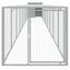 vidaXL Gallinero con corral acero galvanizado gris claro 110x405x110cm, , large indicador imagen numero 10