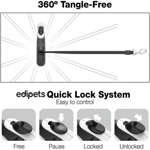 Edipets correa extensible blanca 50 kg para perros, , large Imagen numero 5