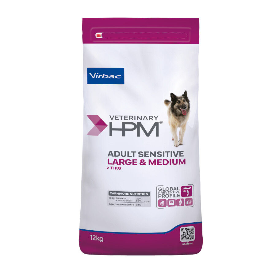 Virbac HPM Veterinary Adult Sensitive Large & Medium Pienso Cerdo para perros, , large Imagen numero 1