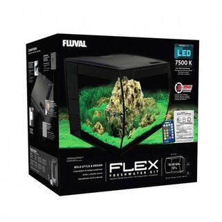 Fluval flex kit acuario color Negro