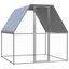 vidaXL Gallinero de acero galvanizado plateado y gris 3x2x2 m, , large indicador imagen numero 5