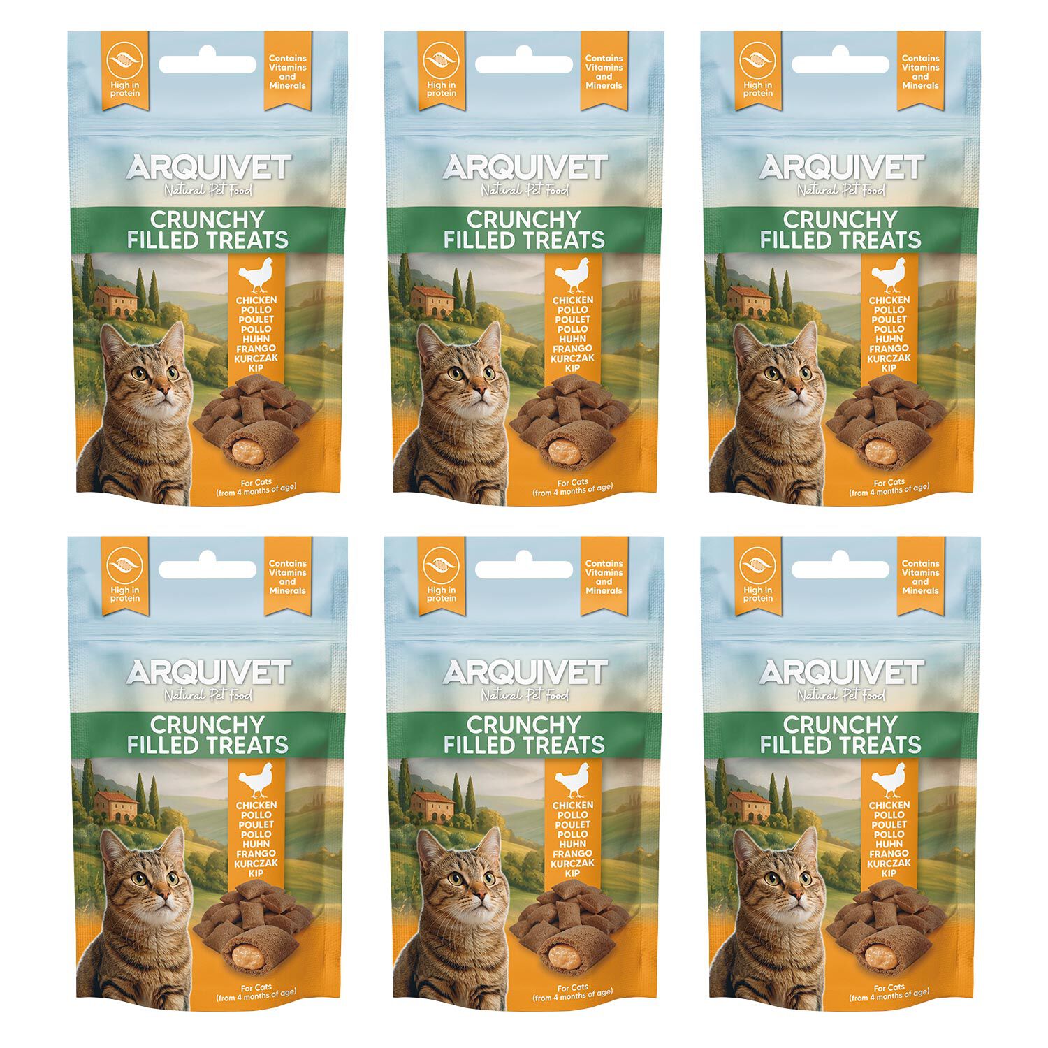 Snacks crujientes y rellenos de Pollo - Crunchy Filled Treats  - 6 x 40 gr, , large Imagen numero 3