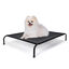 Nobleza Cama Elevada Perro, Cama Refrescante Perro, Cama de Mascotas Transpirable para Exterior Interior Jardín Terraza, Cama Perro Robusto Lavable, Negro, L, 124x90x20CM, , large indicador imagen numero 10