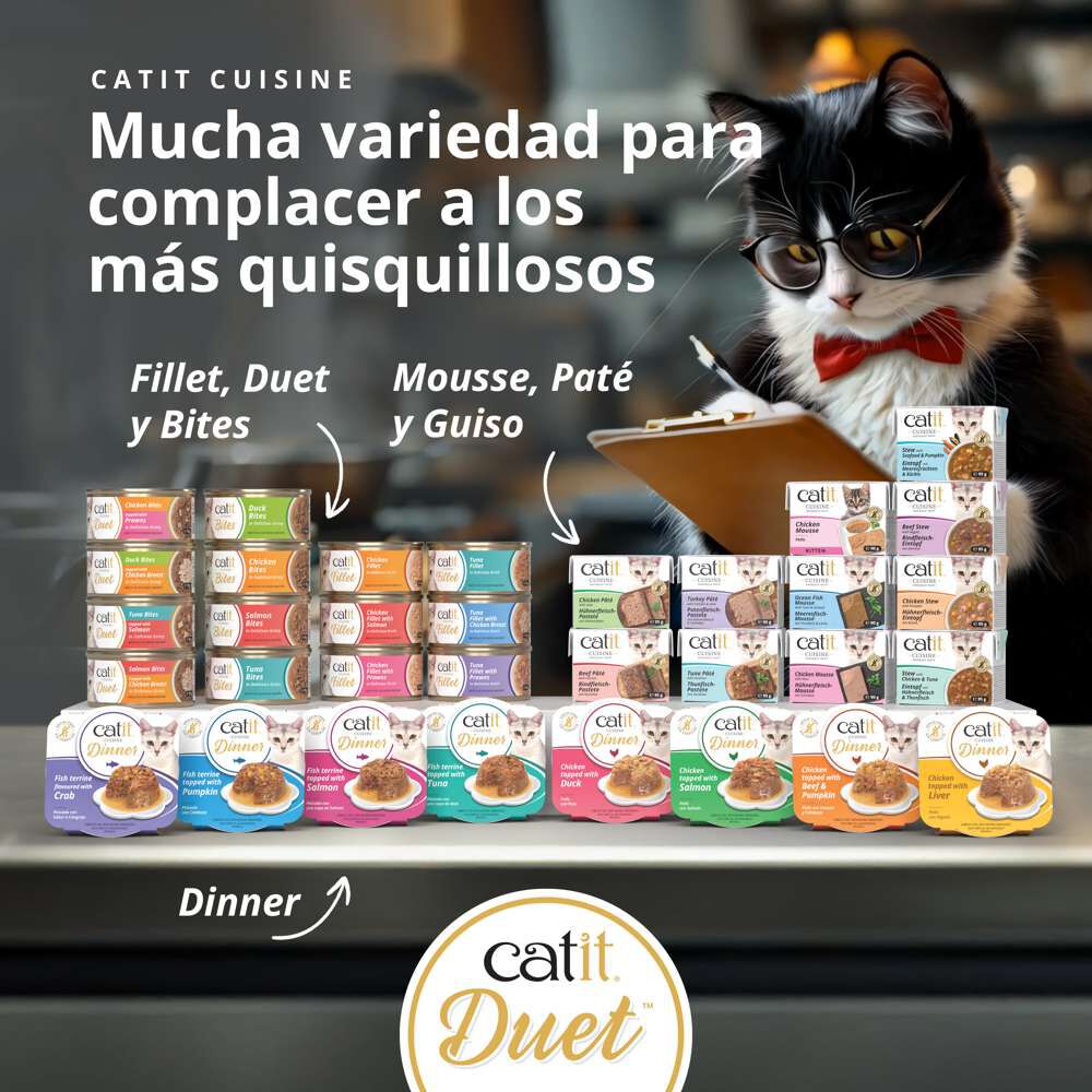 Catit Cuisine Duet Pato con Pollo, 75g, , large Imagen numero 5